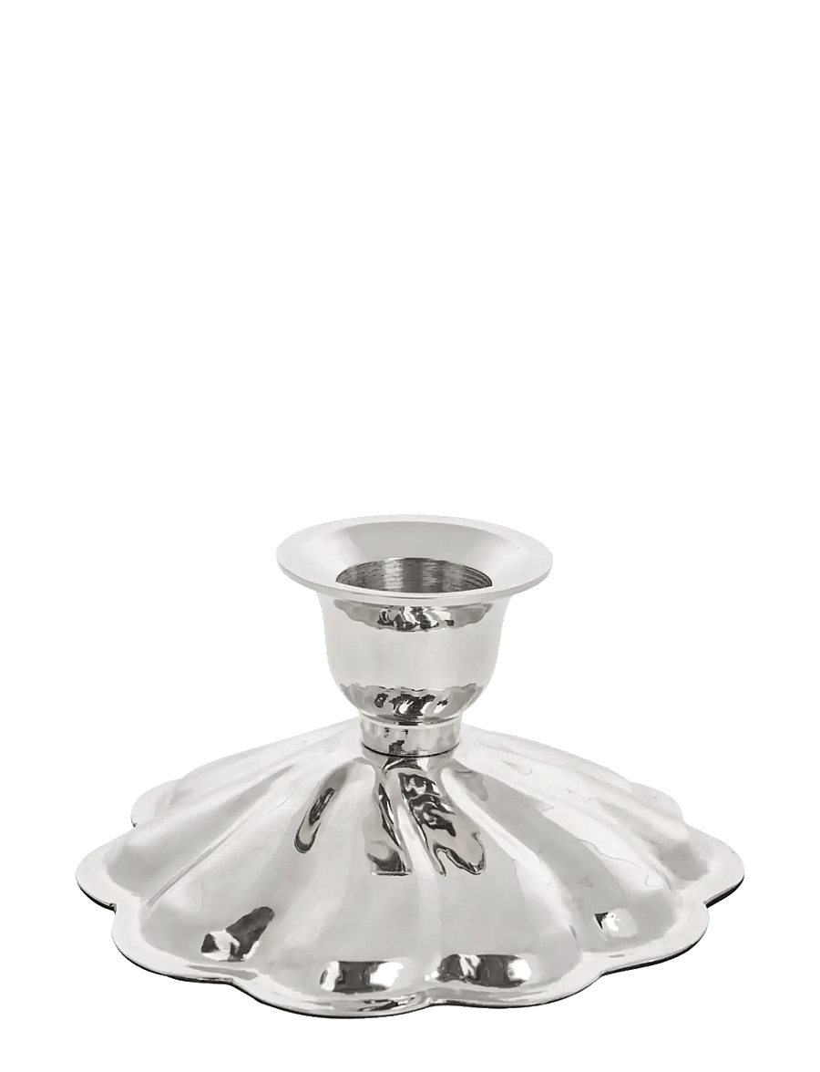 Lene Bjerre - Scallia candlestick 10.5x10.5x5.5 cm. Silver - küünlajalad - silver - 1