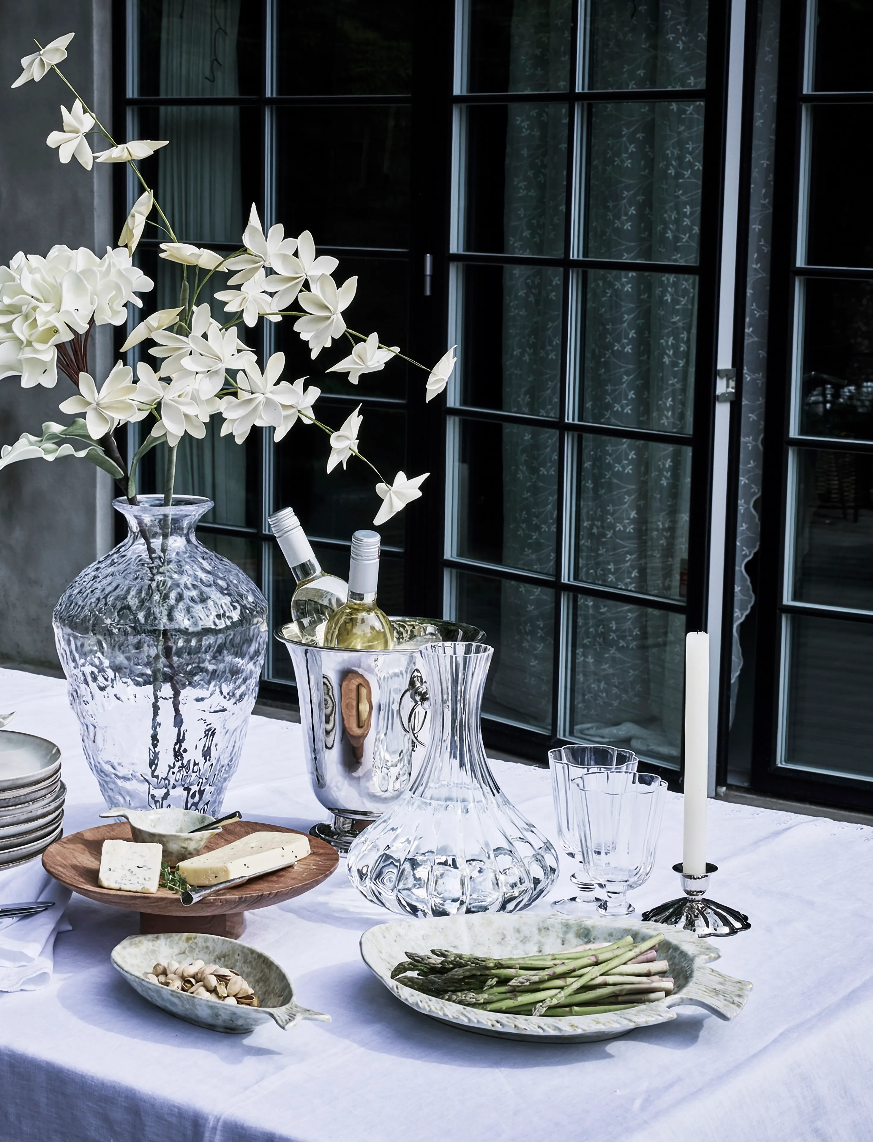 Lene Bjerre - Scallia candlestick 10.5x10.5x5.5 cm. Silver - candlesticks - silver - 4