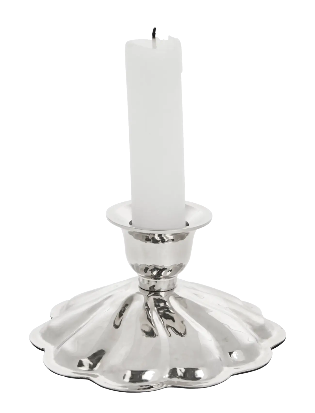 Lene Bjerre - Scallia candlestick 10.5x10.5x5.5 cm. Silver - candlesticks - silver - 2