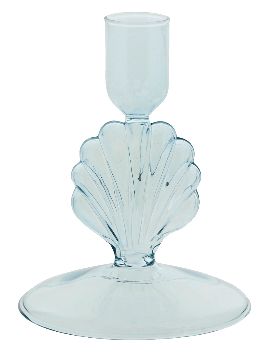 Lene Bjerre - Nerina candlestick 9x9x11.5 cm. Blue - küünlajalad - blue - 0