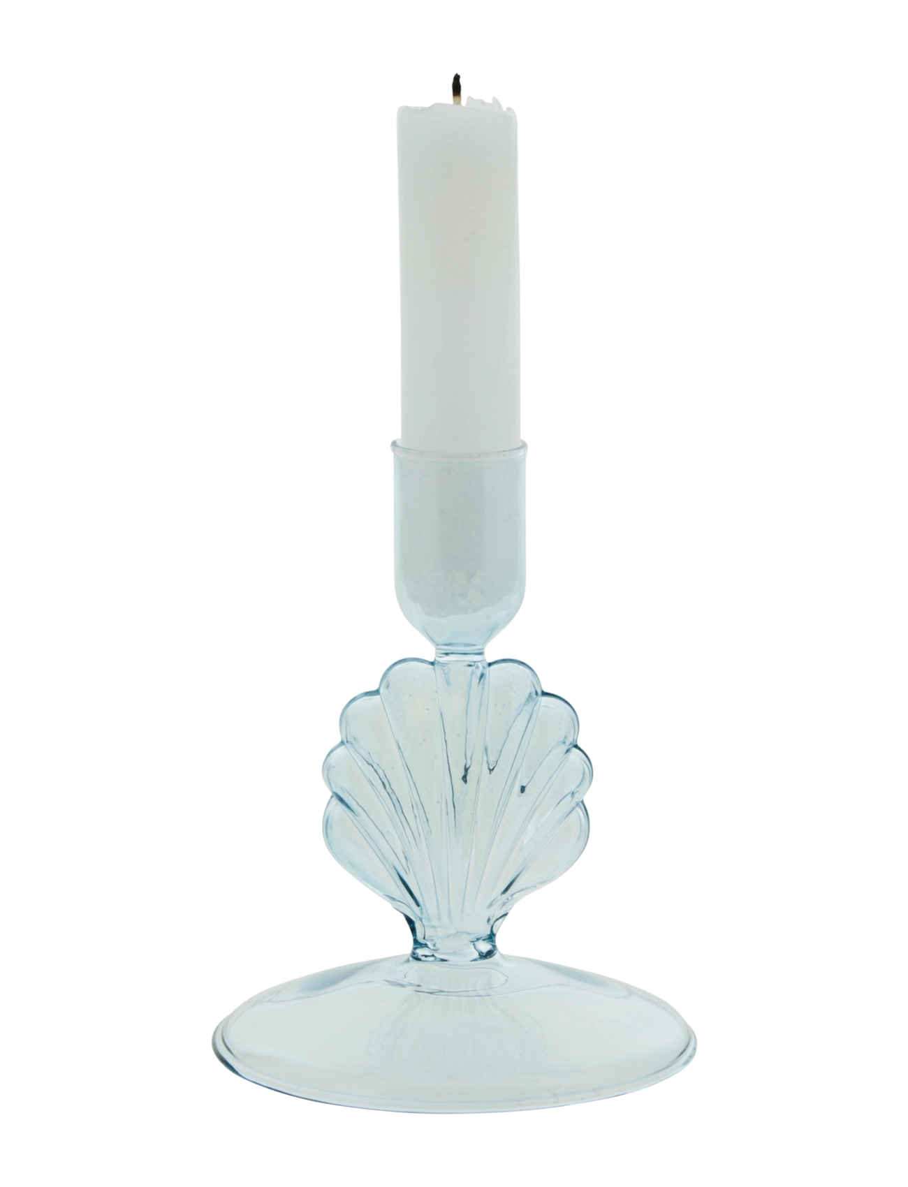 Lene Bjerre - Nerina candlestick 9x9x11.5 cm. Blue - candlesticks - blue - 1