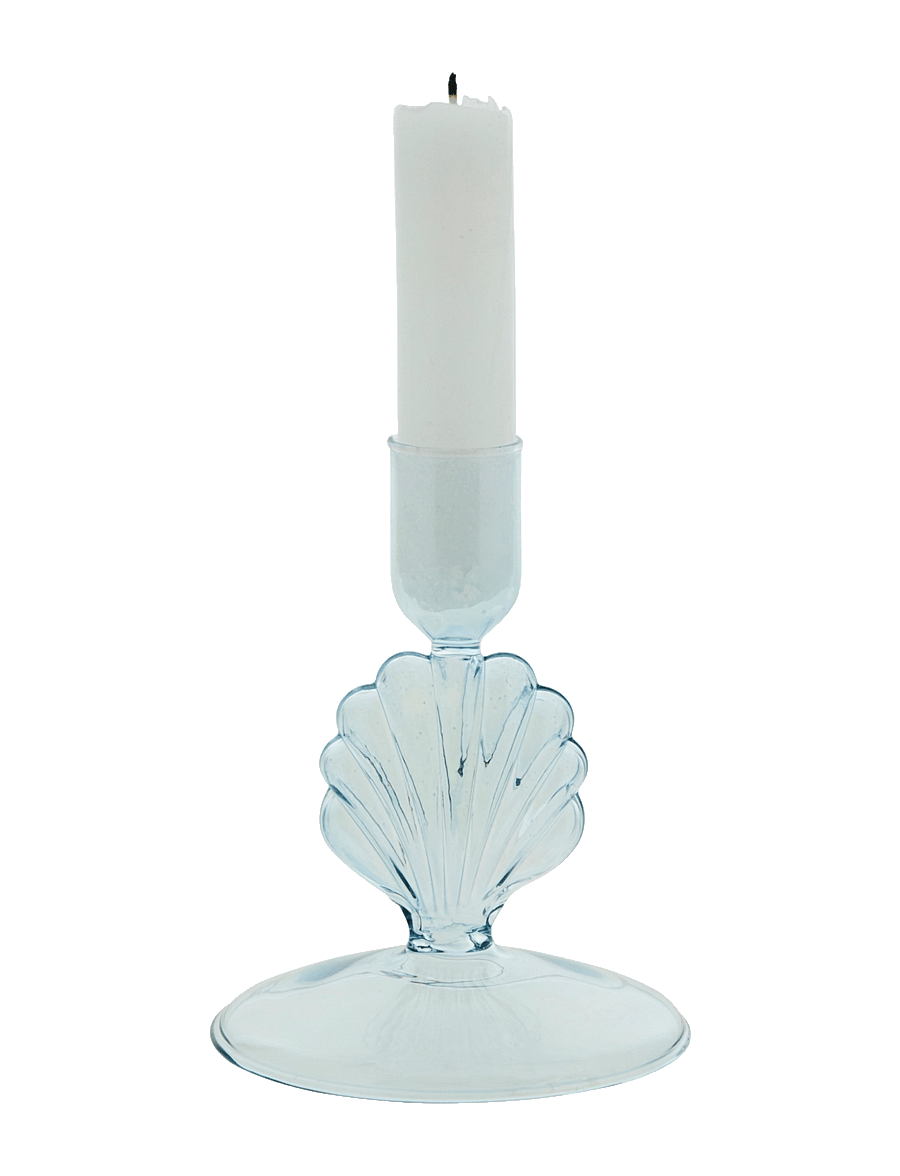 Lene Bjerre - Nerina candlestick 9x9x11.5 cm. Blue - küünlajalad - blue - 1