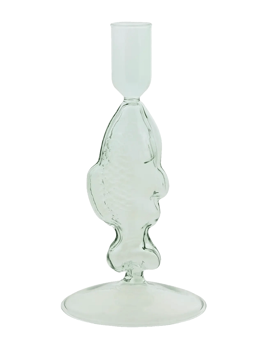 Lene Bjerre - Nerina candlestick 9x9x18 cm. Green - küünlajalad - green - 0