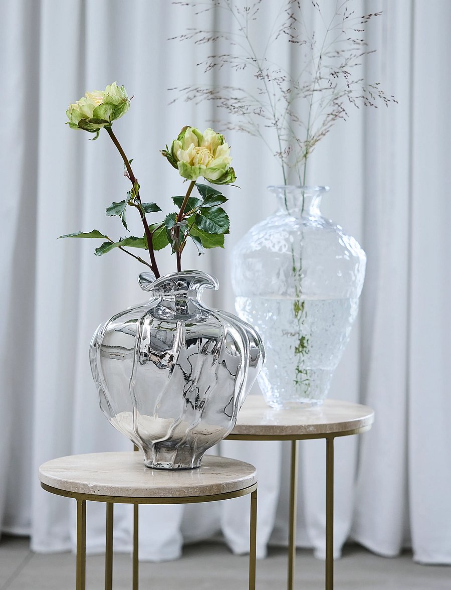Lene Bjerre - Cienne vase 23x23x38 cm. Clear - vaasid - white - 0
