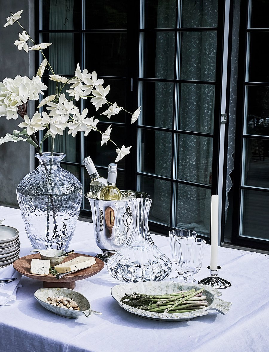 Lene Bjerre - Cienne vase 23x23x38 cm. Clear - vaasid - white - 2