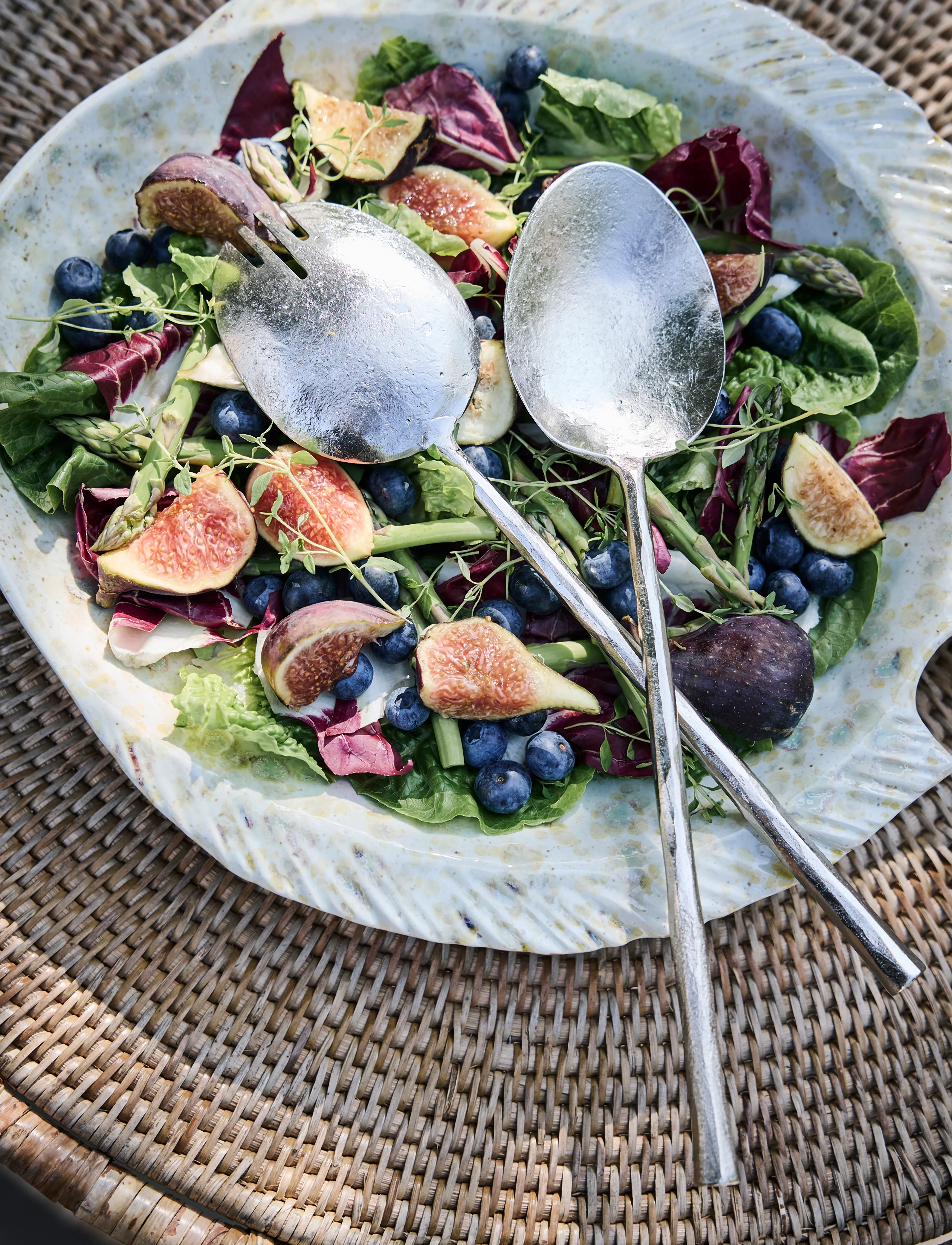 Lene Bjerre Marinelle Tray 30.5X25X4.5 Cm. Blue, 30.5X 4.5X 25 cm, Dining & Table Accessories, Blau - Trays, Homeware