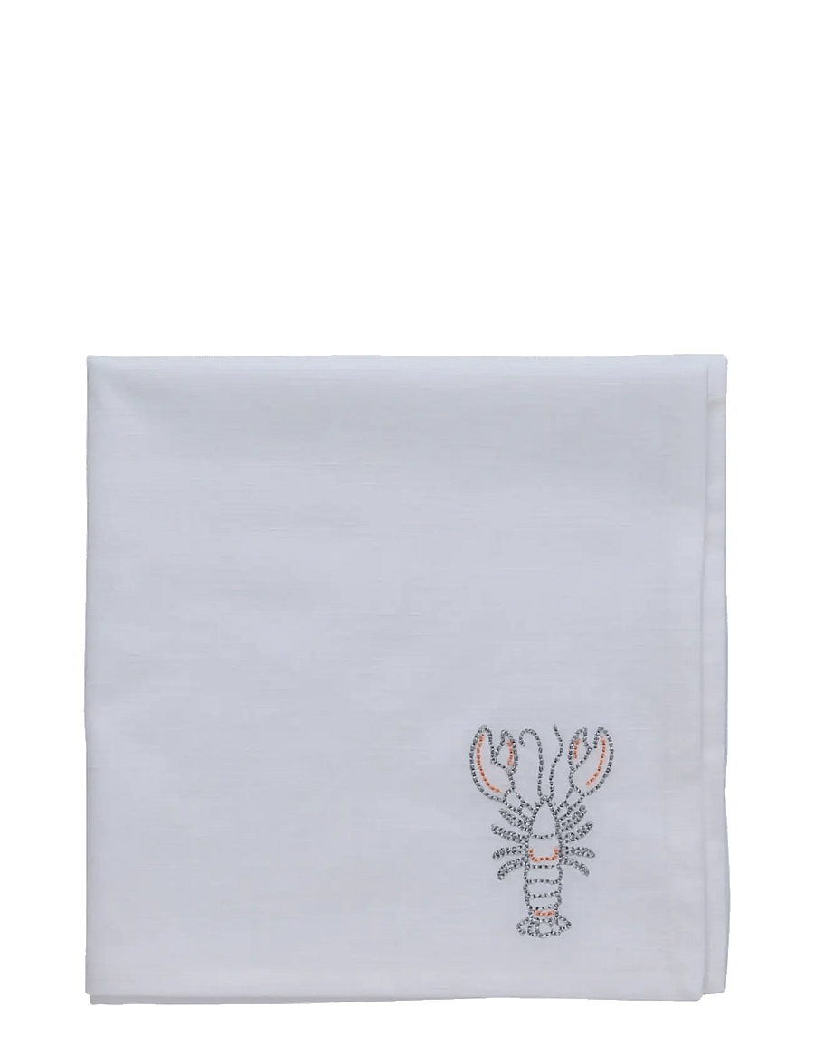 Lene Bjerre - Nerina napkin 45x45x0.2 cm. White - linased ja puuvillased salvrätikud - white - 1