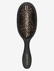 Lenoites - Hair Brush Wild Boar with pouch and cleaner tool - lapioharjat - black - 3