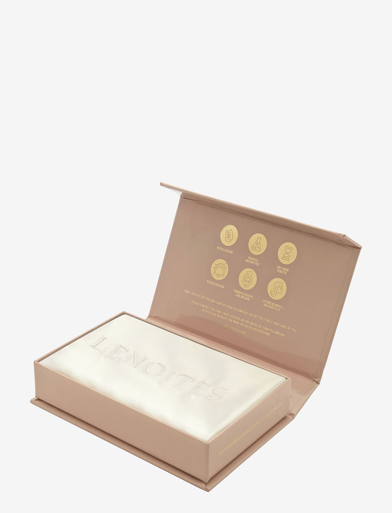 Lenoites - Mulberry Silk Pillowcase, 50x60 - köp efter pris - white - 0