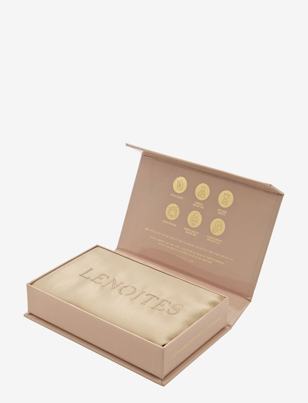 Lenoites Mulberry Silk Pillowcase, 50x61 - Örngott - LEE102  / beige