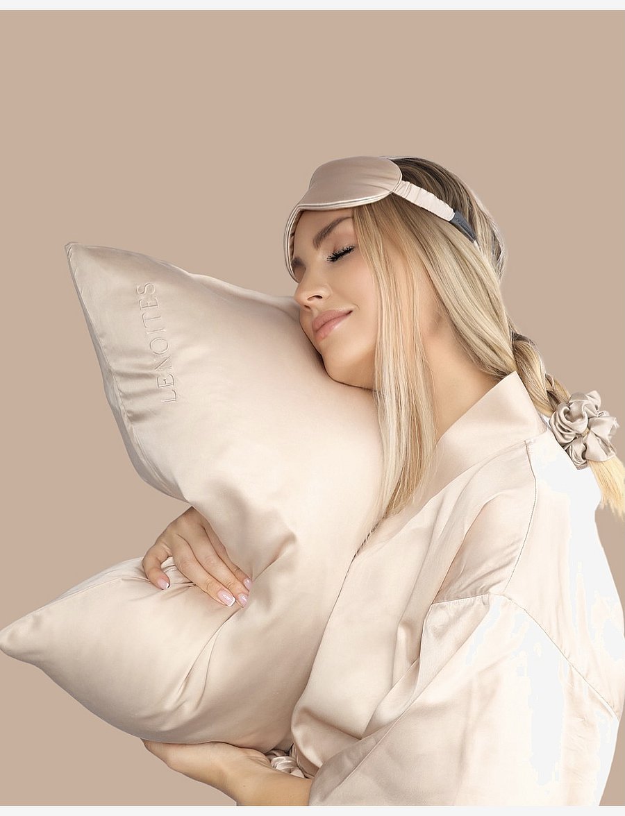 Lenoites - Mulberry Silk Pillowcase 50x60 cm Beige - lee102 - 3