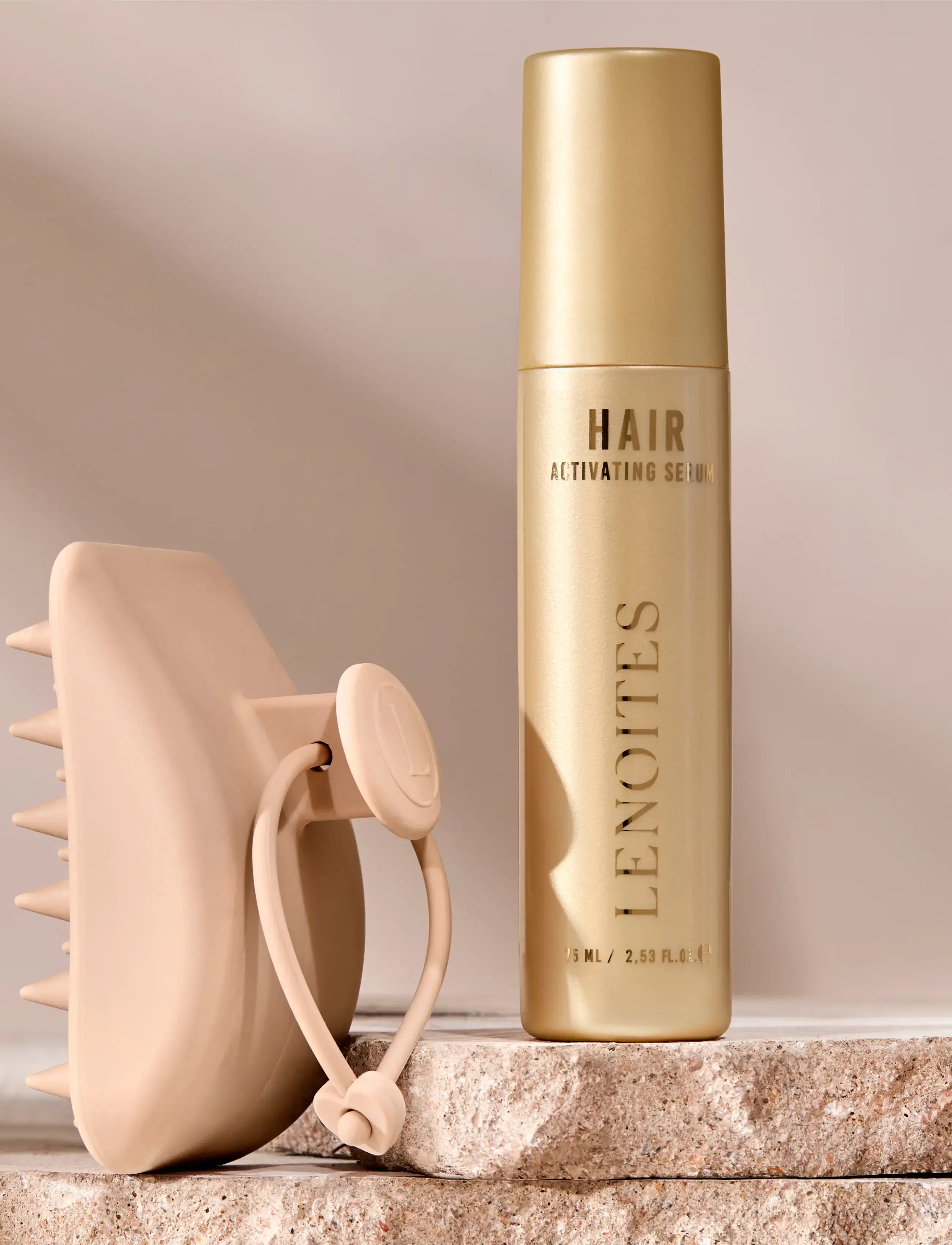 Lenoites - Hair Scalp Silicone Massager - peanahahooldused - blush - 3