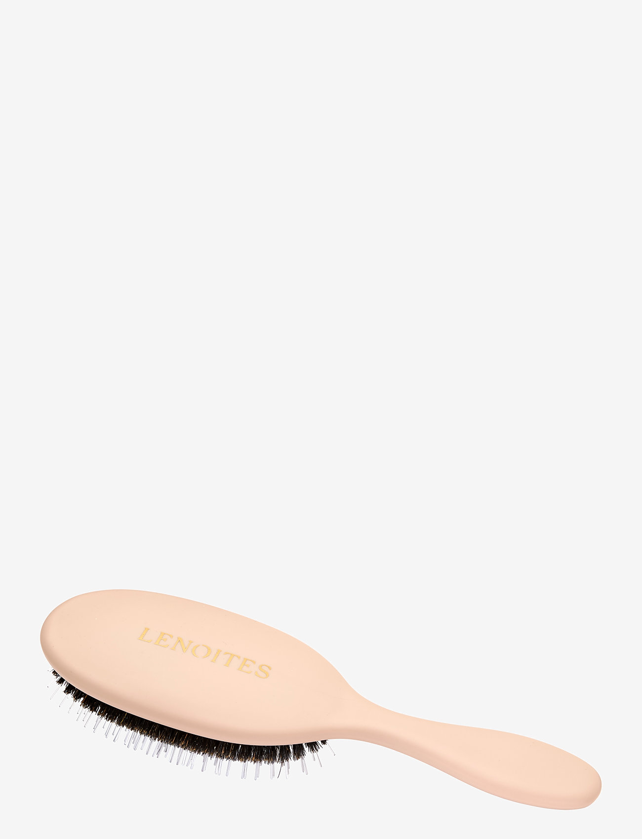 Lenoites - Wild Boar Hair Brush With Cleaning Tool - paddelborste - blush - 2