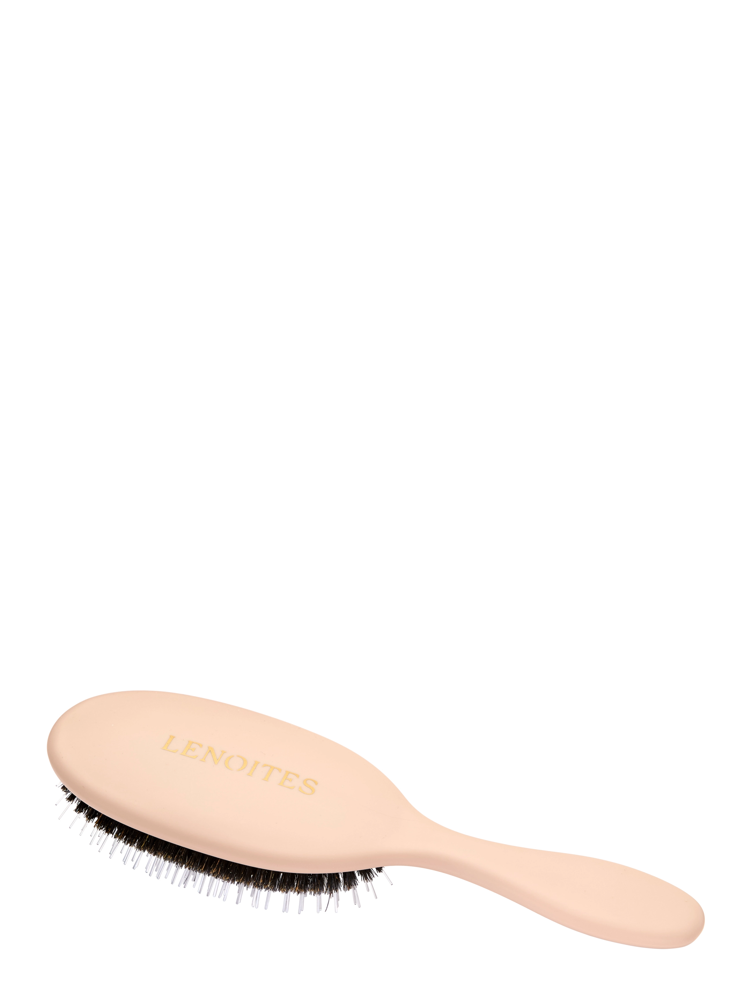 Lenoites - Wild Boar Hair Brush With Cleaning Tool - hárbursti - blush - 2