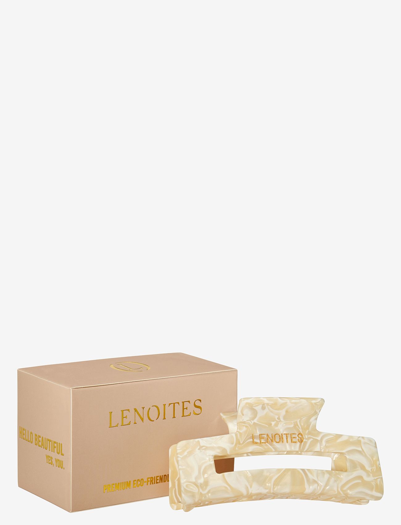 Lenoites - Hair Claw, Champagne Pearl - hårklemmer - champagne pearl - 2