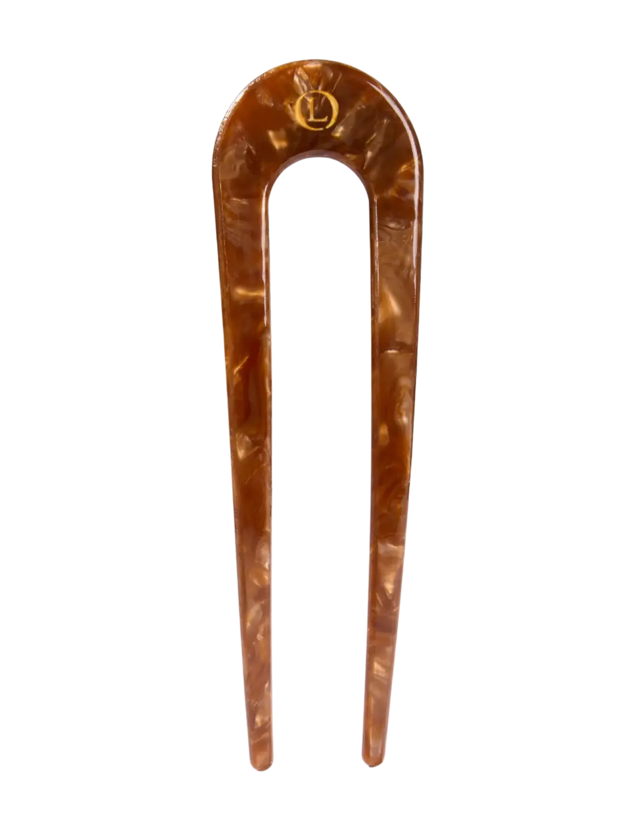 Lenoites Eco-friendly French Hair Pin - Kampagne - COCOA BROWN / brown