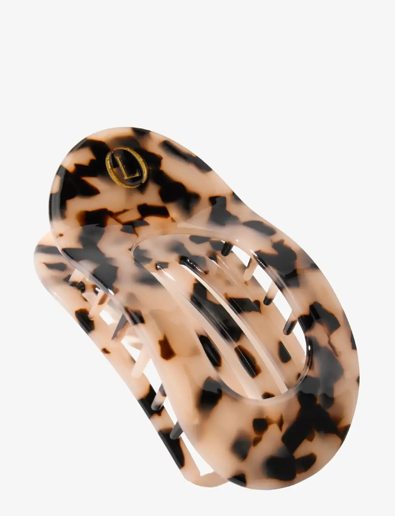 Lenoites - Flat Hair Clip, Nude Leopard - hårspænde - nude leopard - 1