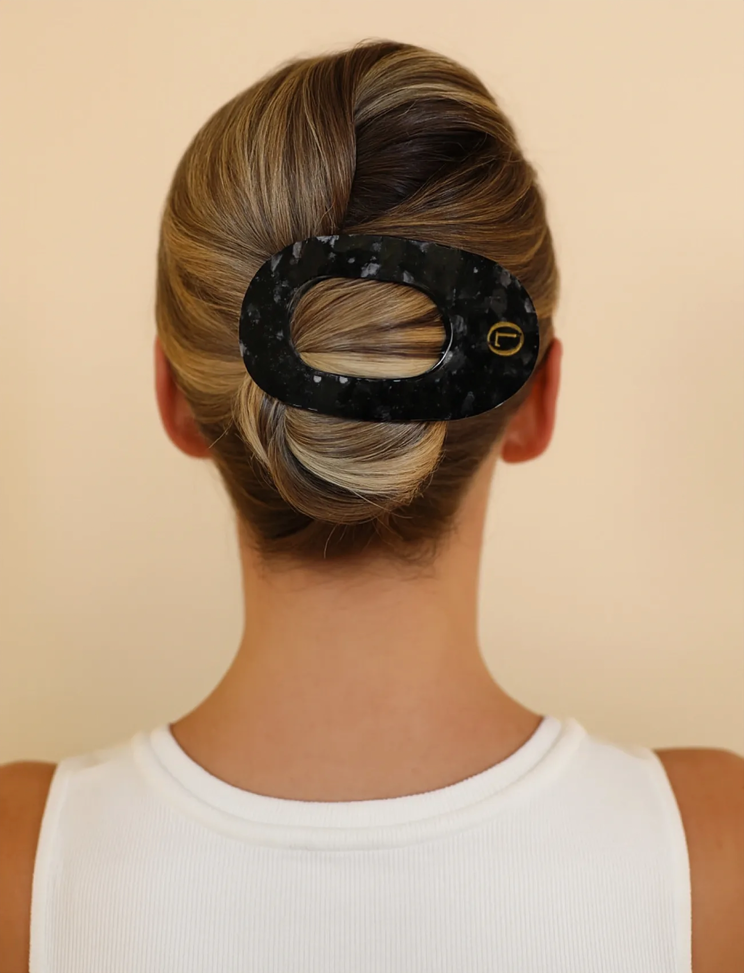 Lenoites - Flat Hair Clip, Space Black - hårspännen - space black - 3
