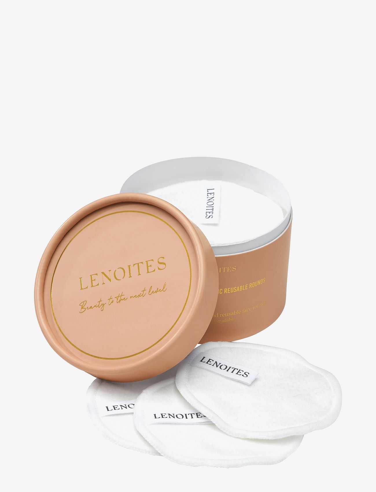 Lenoites - Organic reusable Rounds - puhastaja - white - 1