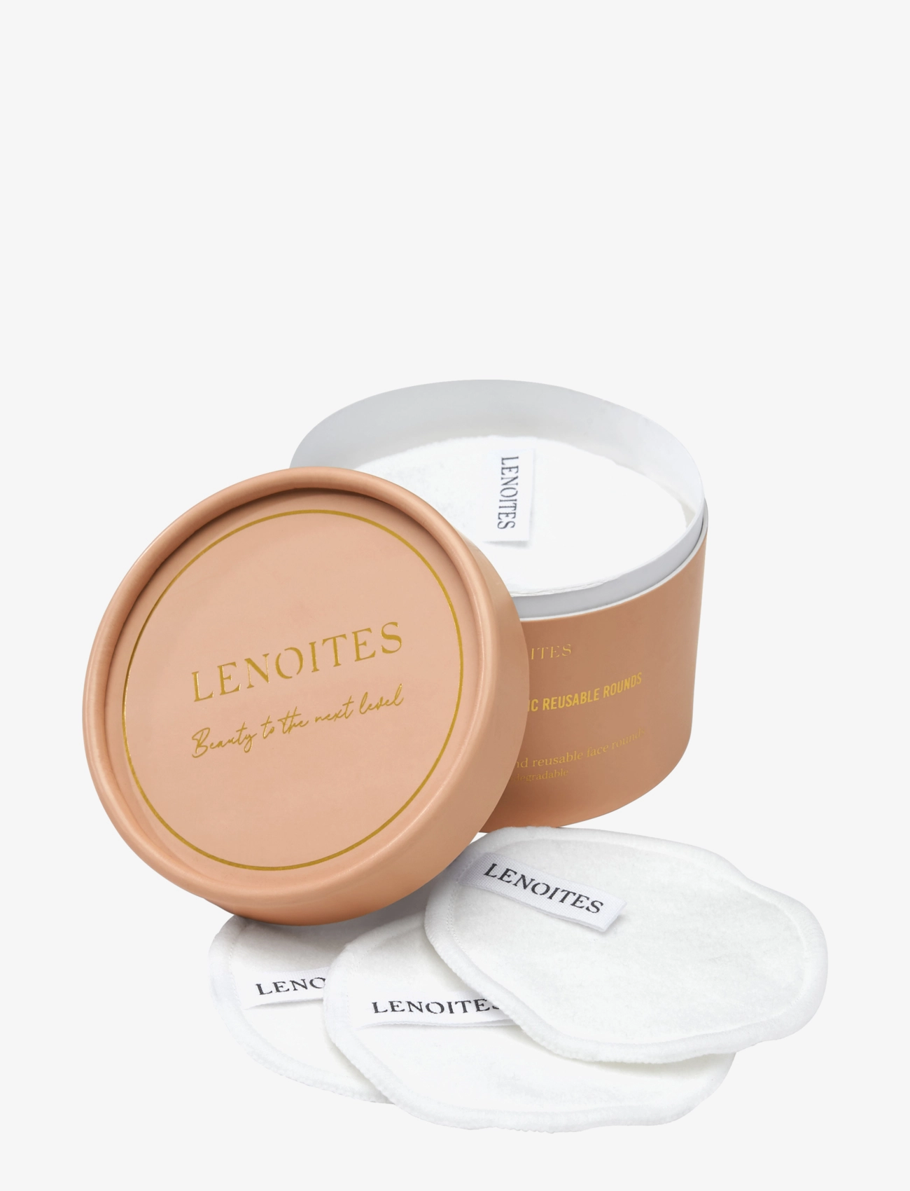Lenoites Organic Reusable Rounds rengöring & peeling dam – bild 3