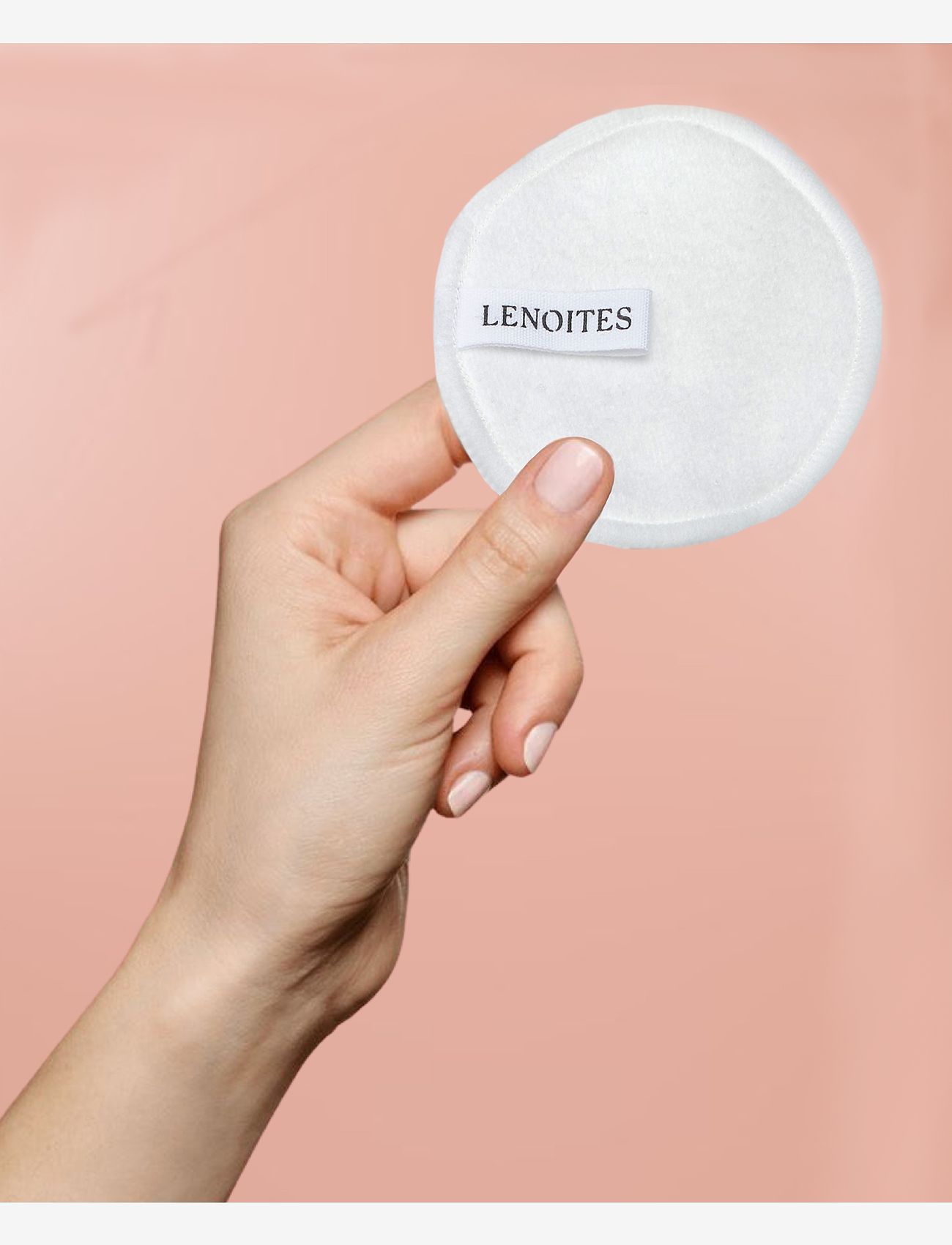 Lenoites - Organic reusable Rounds, Refill - hudvård - white - 2