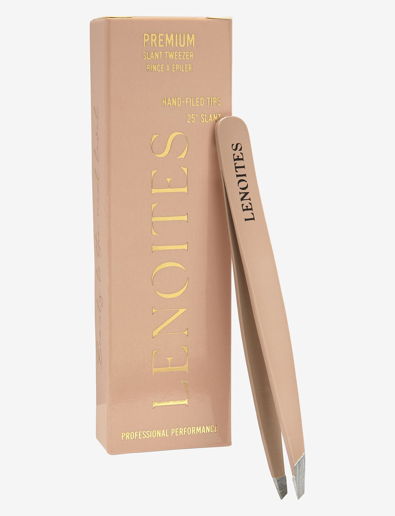 Lenoites - Premium Slant Tweezer - meikit - pink/nude - 0