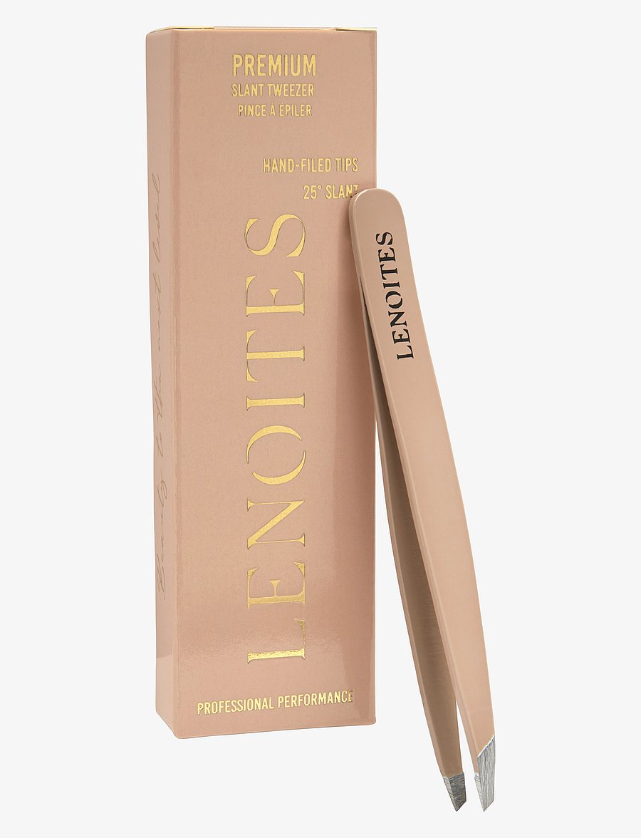 Lenoites - Premium Slant Tweezer - makeup - pink/nude - 0