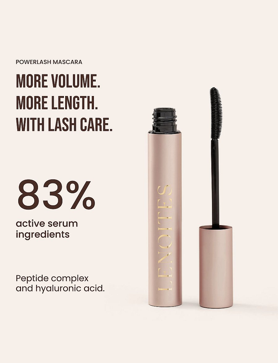 Lenoites - PowerLash Growth Serum Mascara Black - silmad ja kulmud - black - 0