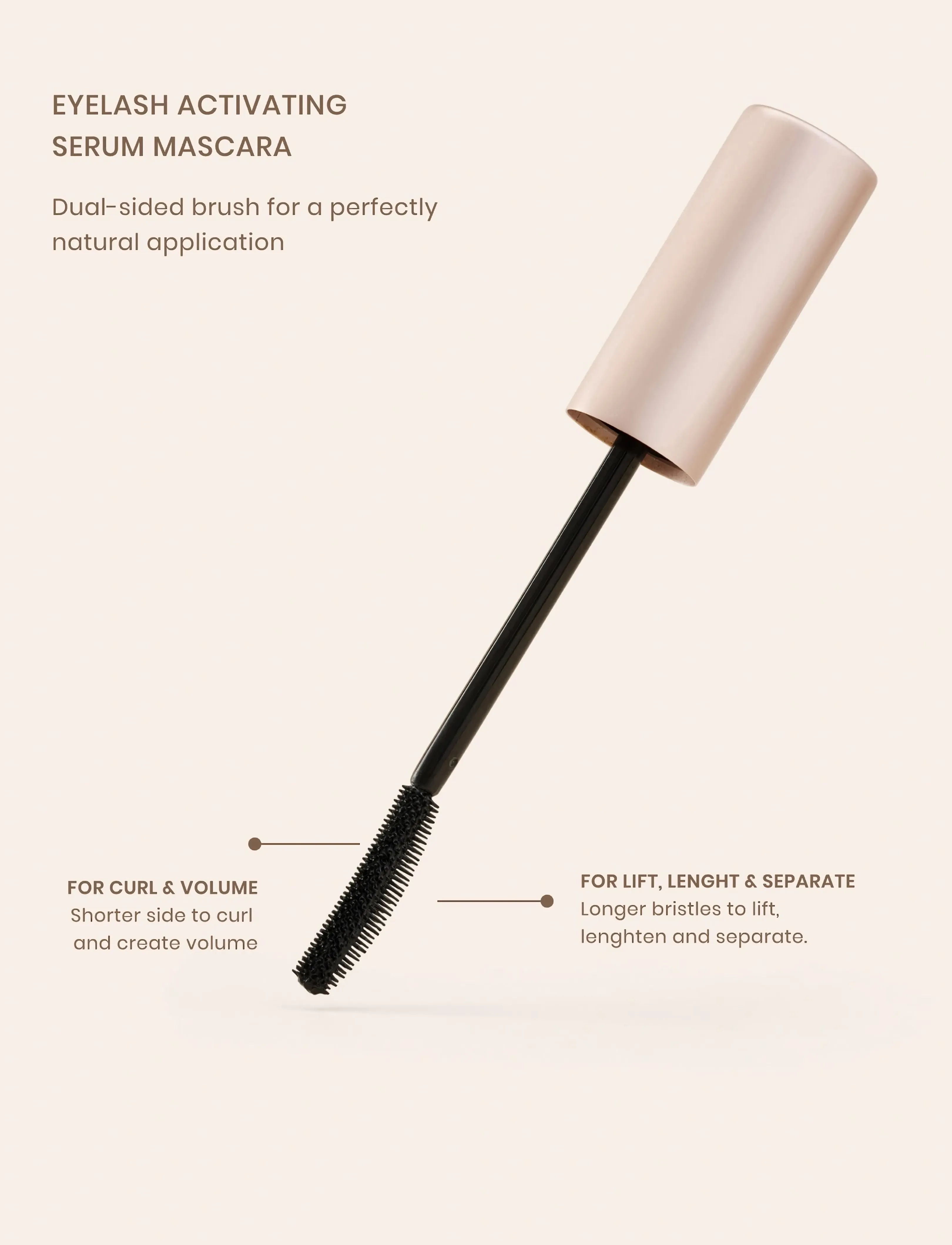 Lenoites - Lenoites® Eyelash Activating Serum Mascara Black - acīm un uzacīm - black - 2