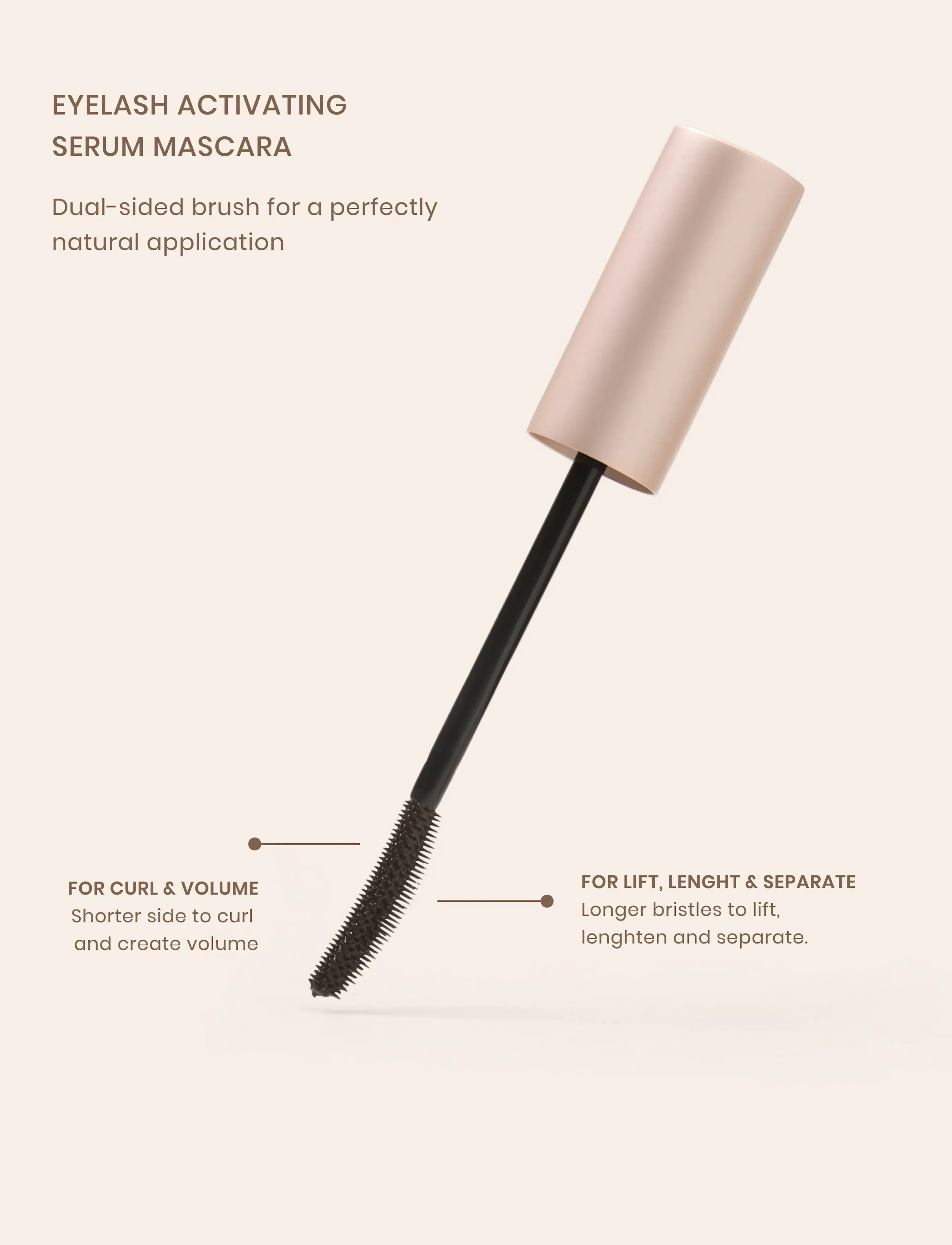 Lenoites - PowerLash Growth Serum Mascara - Øjne & bryn - brown - 3