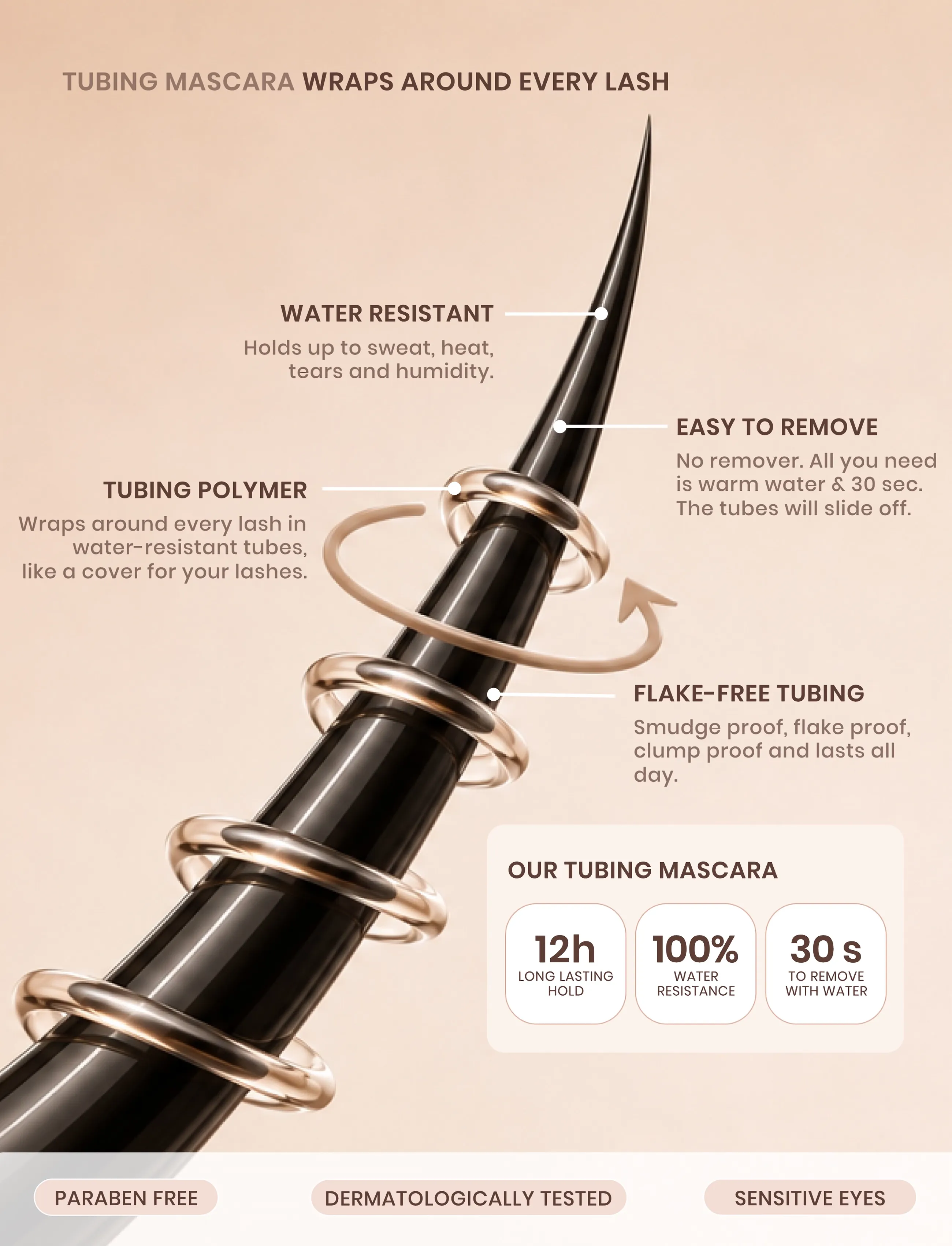 Lenoites - LashSculpt Serum Infused Mascara - Ögon & bryn  - black - 5