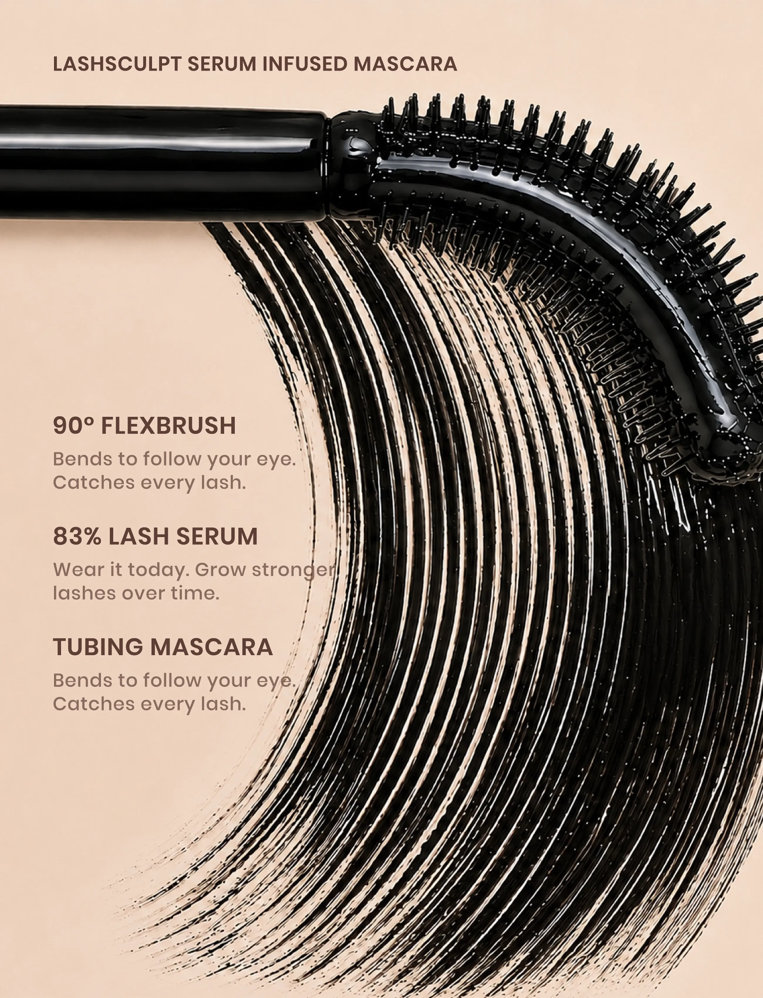 Lenoites - LashSculpt Serum Infused Mascara - Ögon & bryn  - brown - 4