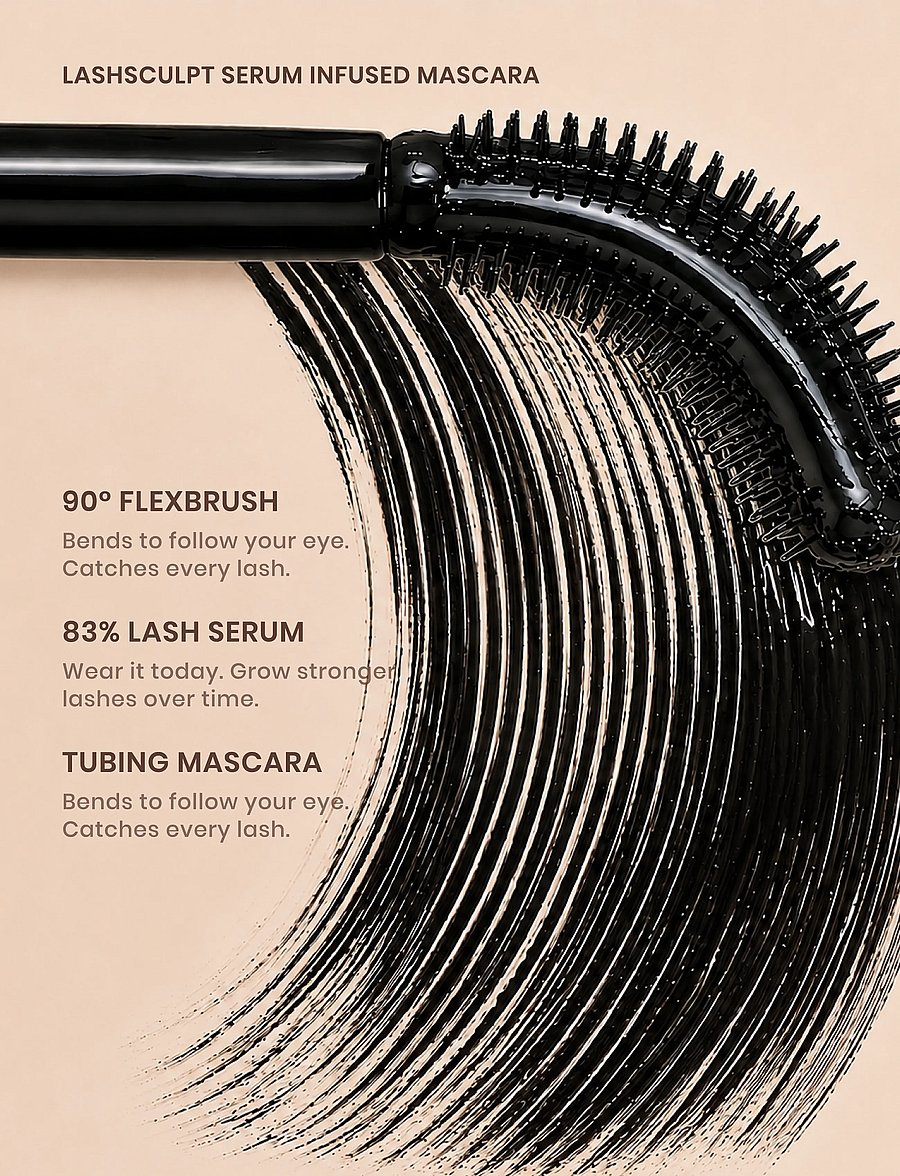 Lenoites - LashSculpt Serum Infused Mascara - silmät ja kulmakarvat - brown - 4