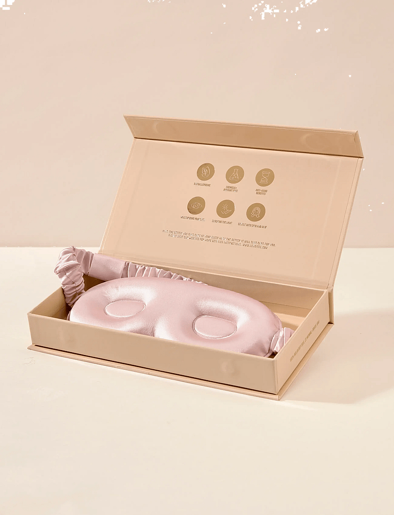 Lenoites - Mulberry Silk Contour Sleep Mask - magamismaskid - pearl - 2
