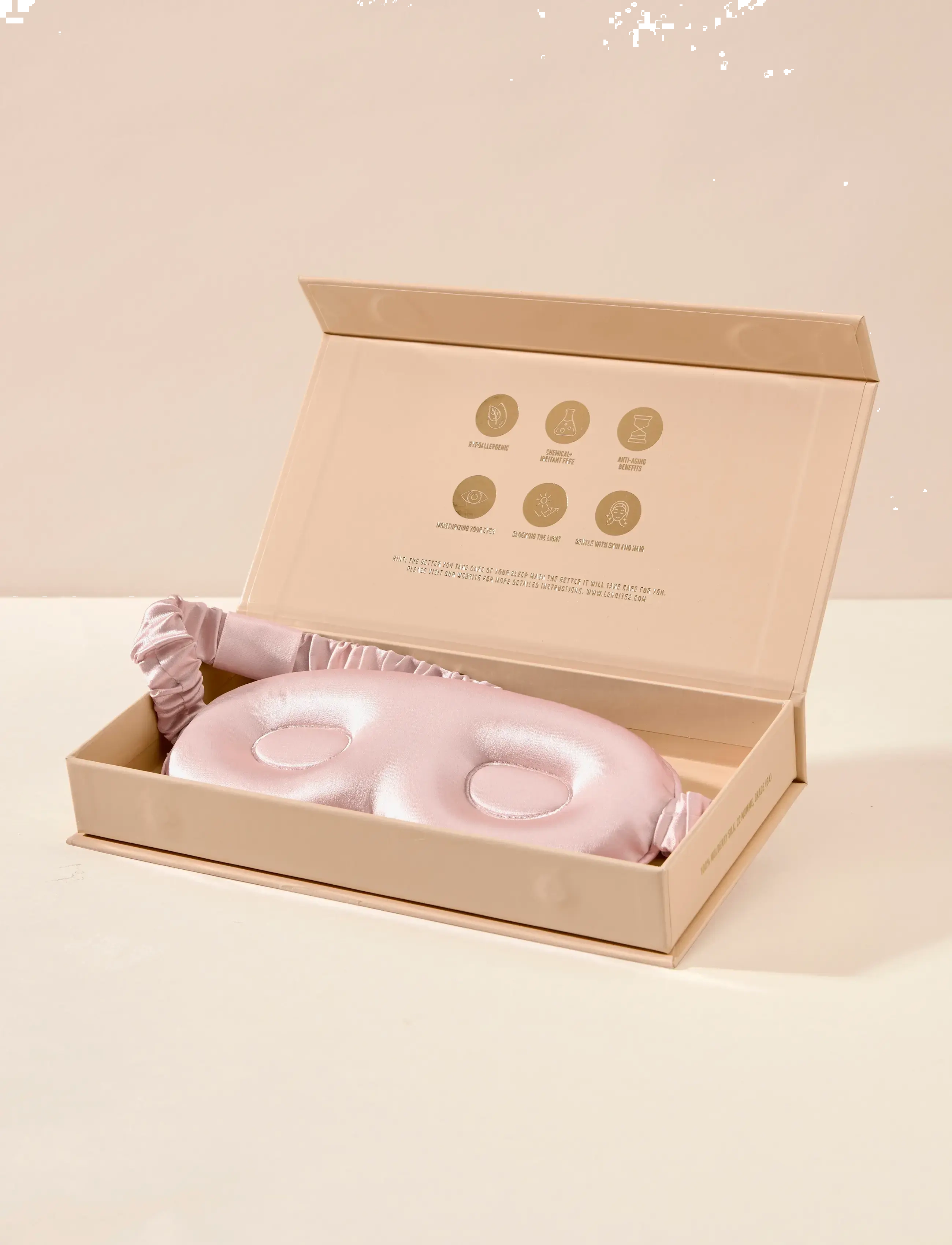 Lenoites - Mulberry Silk Contour Sleep Mask - sovemasker - pearl - 2