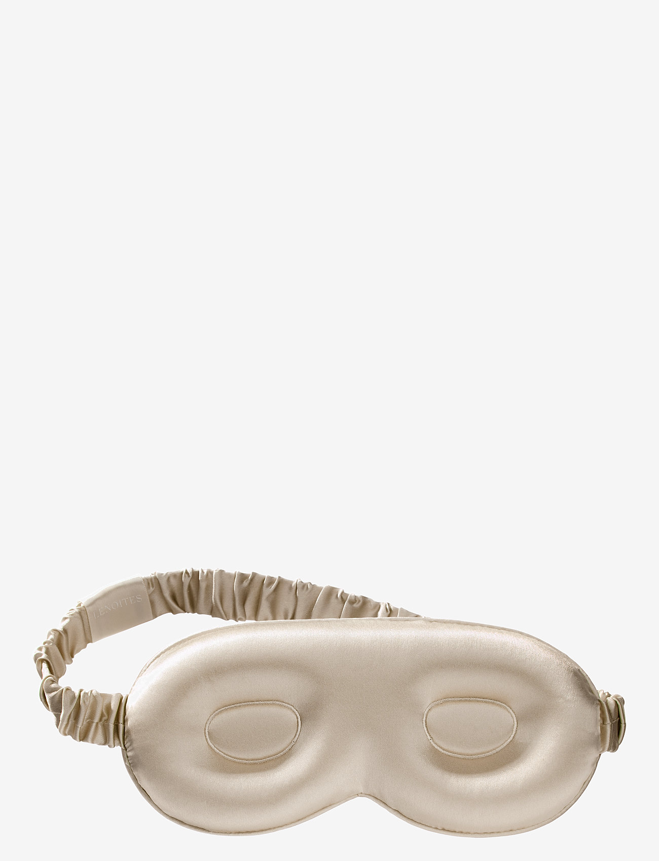 Lenoites - Mulberry Silk Contour Sleep Mask Greige - sovmasker - greige - 0