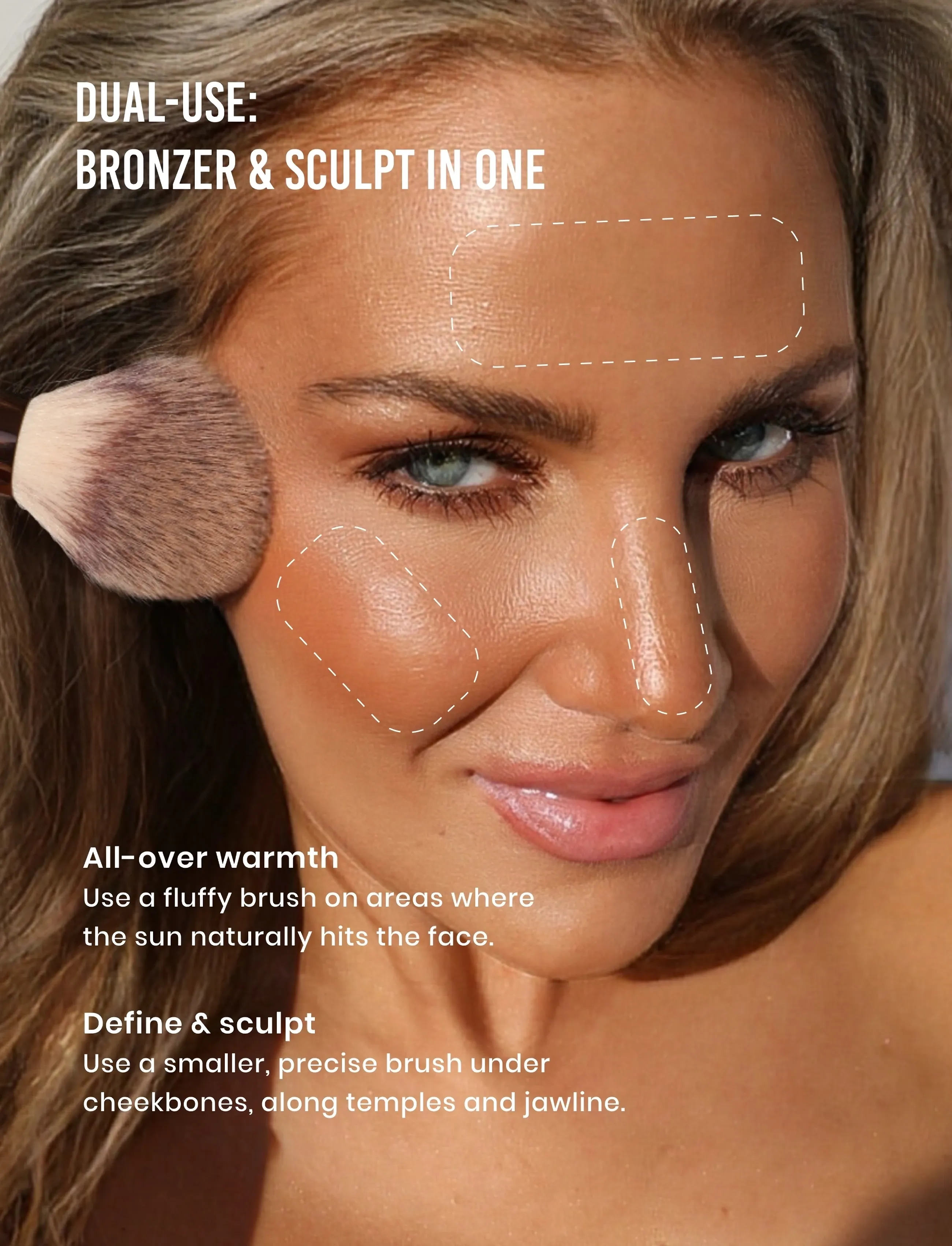 Lenoites - Lenoites Silky Blurring Powder Bronzer - brown - 3