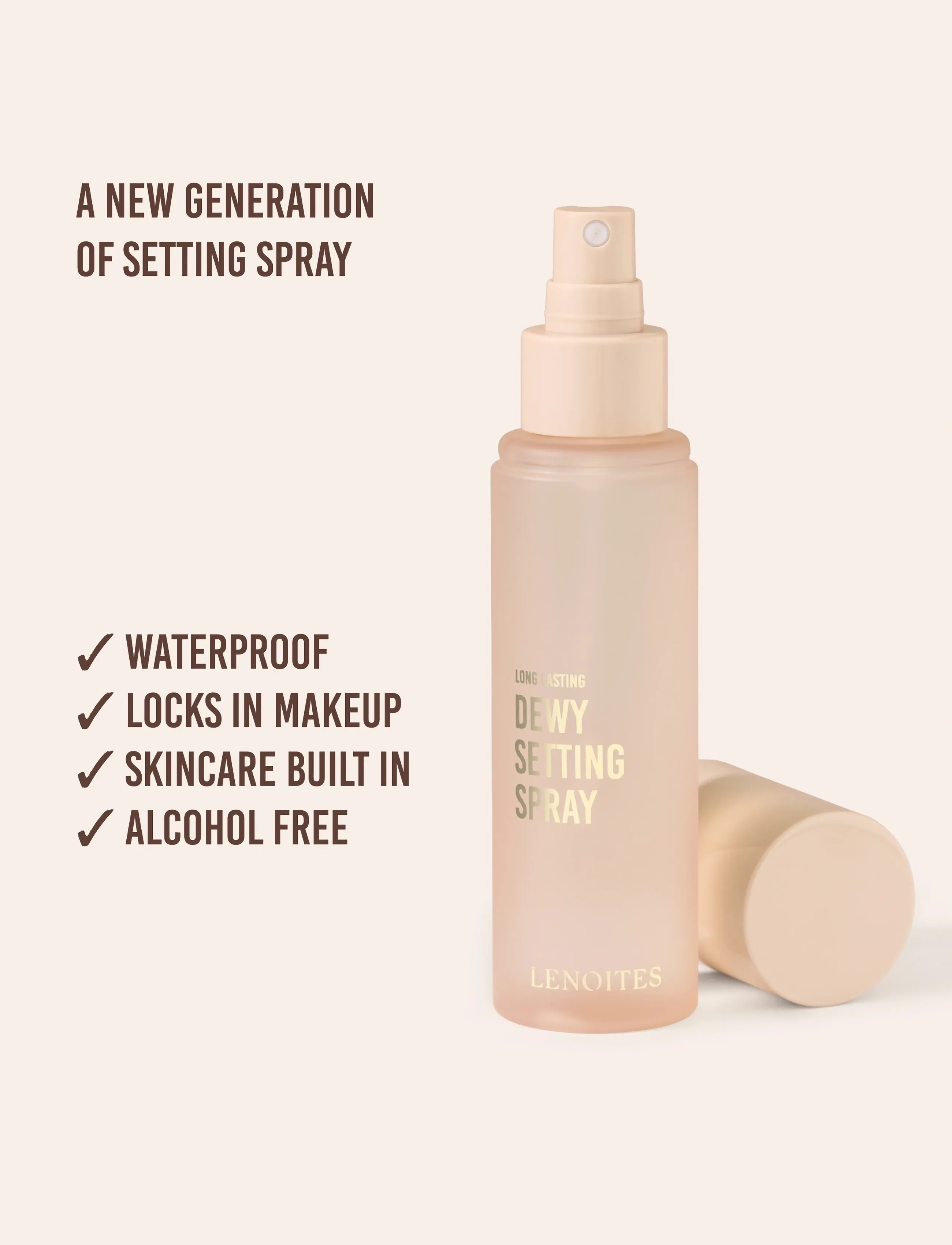 Lenoites - Long Lasting Dewy Setting Spray - makeup - transparant - 1
