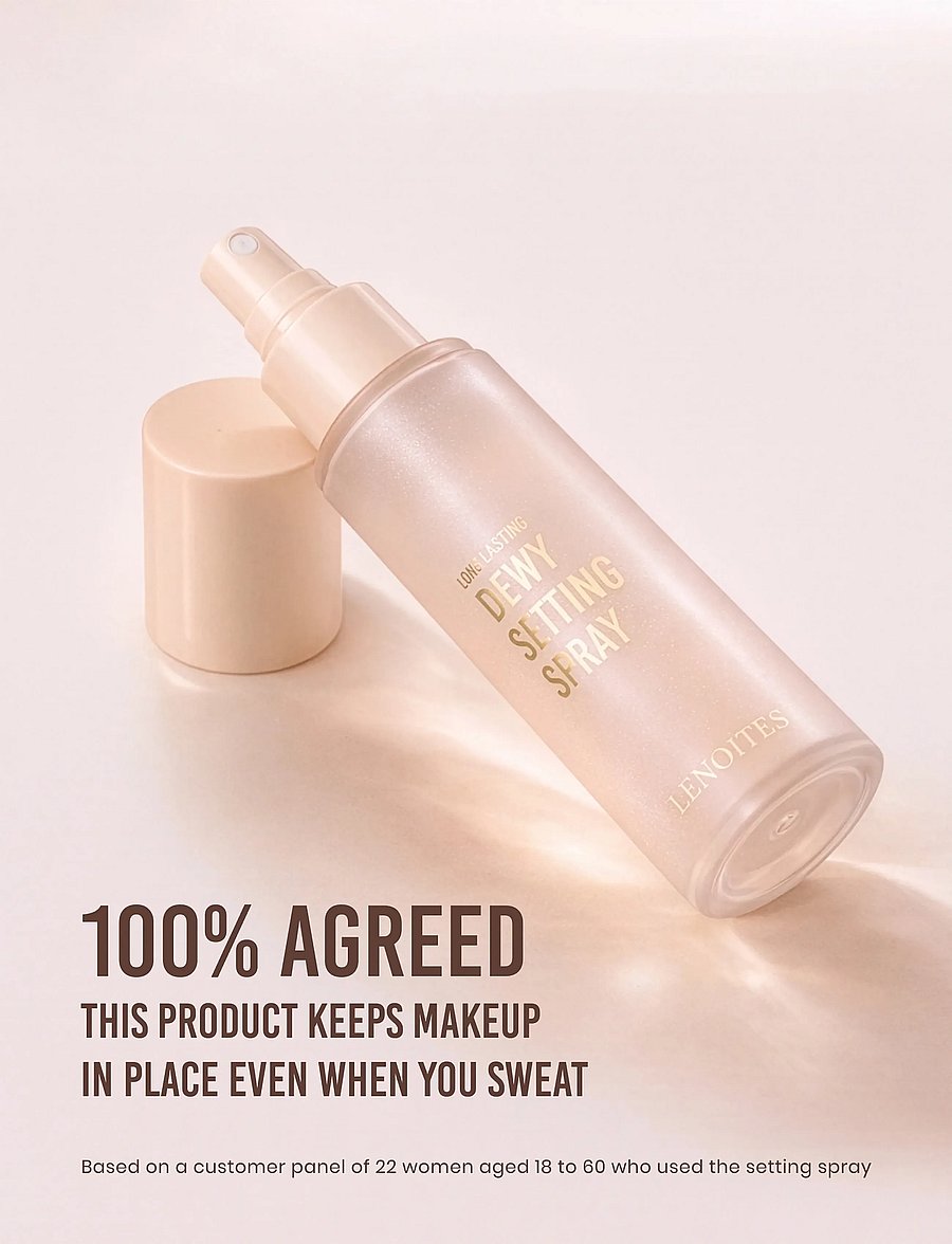 Lenoites - Long Lasting Dewy Setting Spray - makeup - transparant - 4