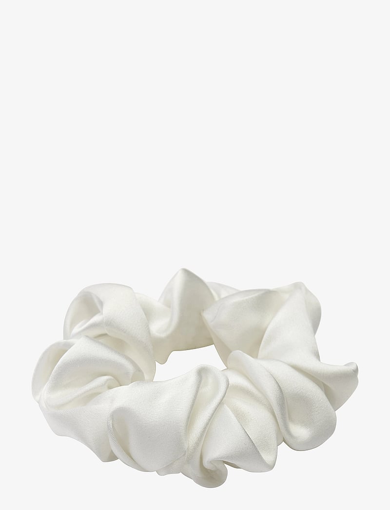 Lenoites - Mulberry Silk Scrunchie - scrunchies ja patsikummid - white - 0