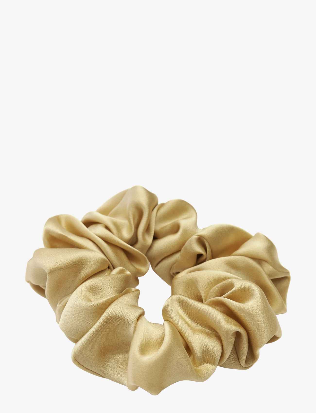 Lenoites Mulberry Silk Scrunchie - Hårstrikker - GOLD / gold