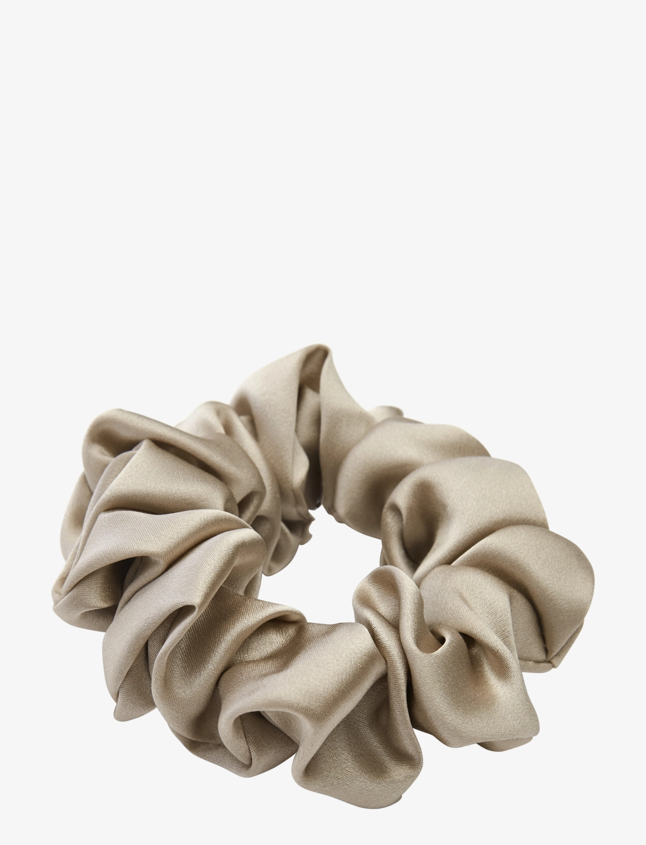 Lenoites Mulberry Silk Scrunchie - Hårstrikker - ANTIQUE GOLD / gold