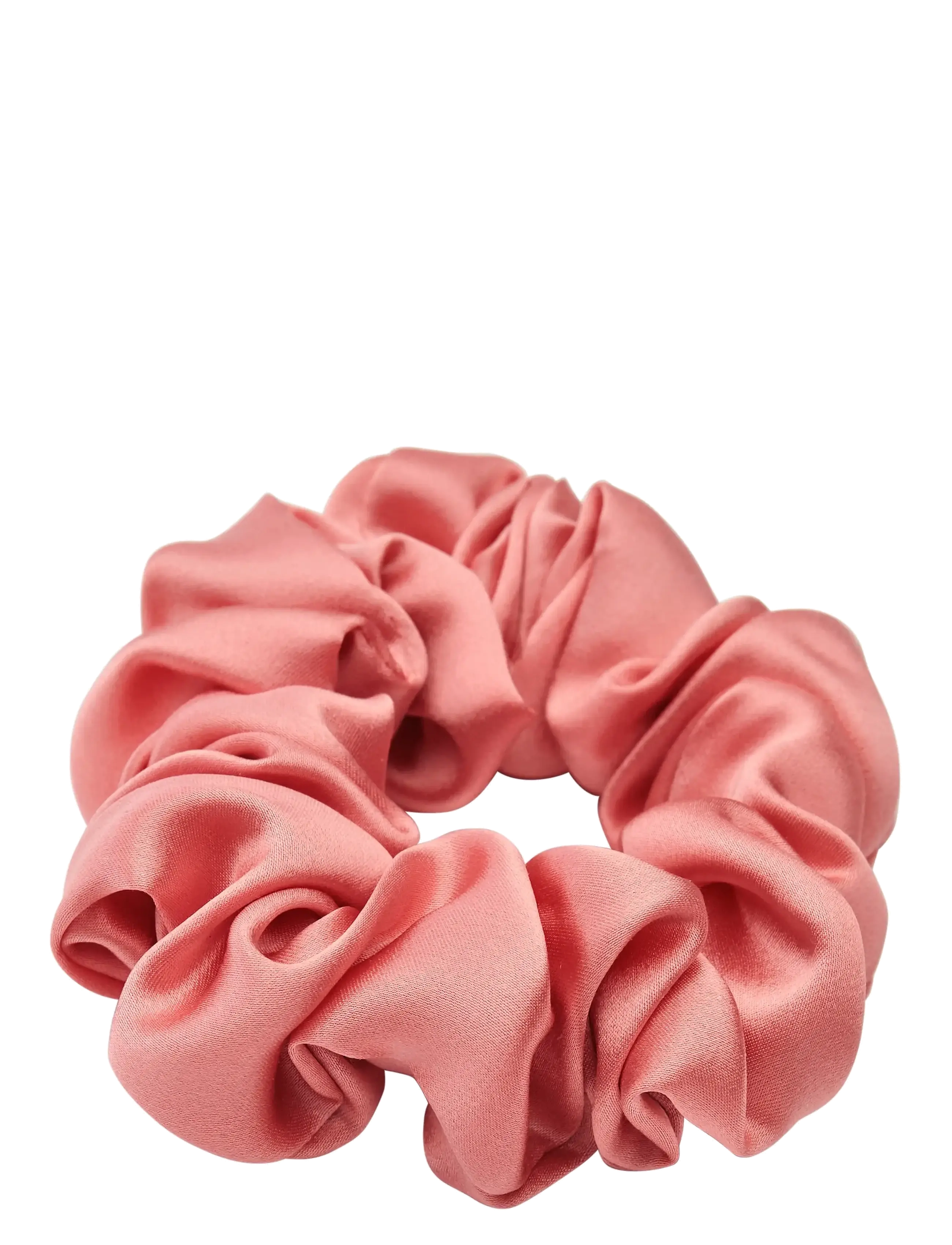 Lenoites Mulberry Silk Scrunchie - Hårstrikker - PINK / pink/rose