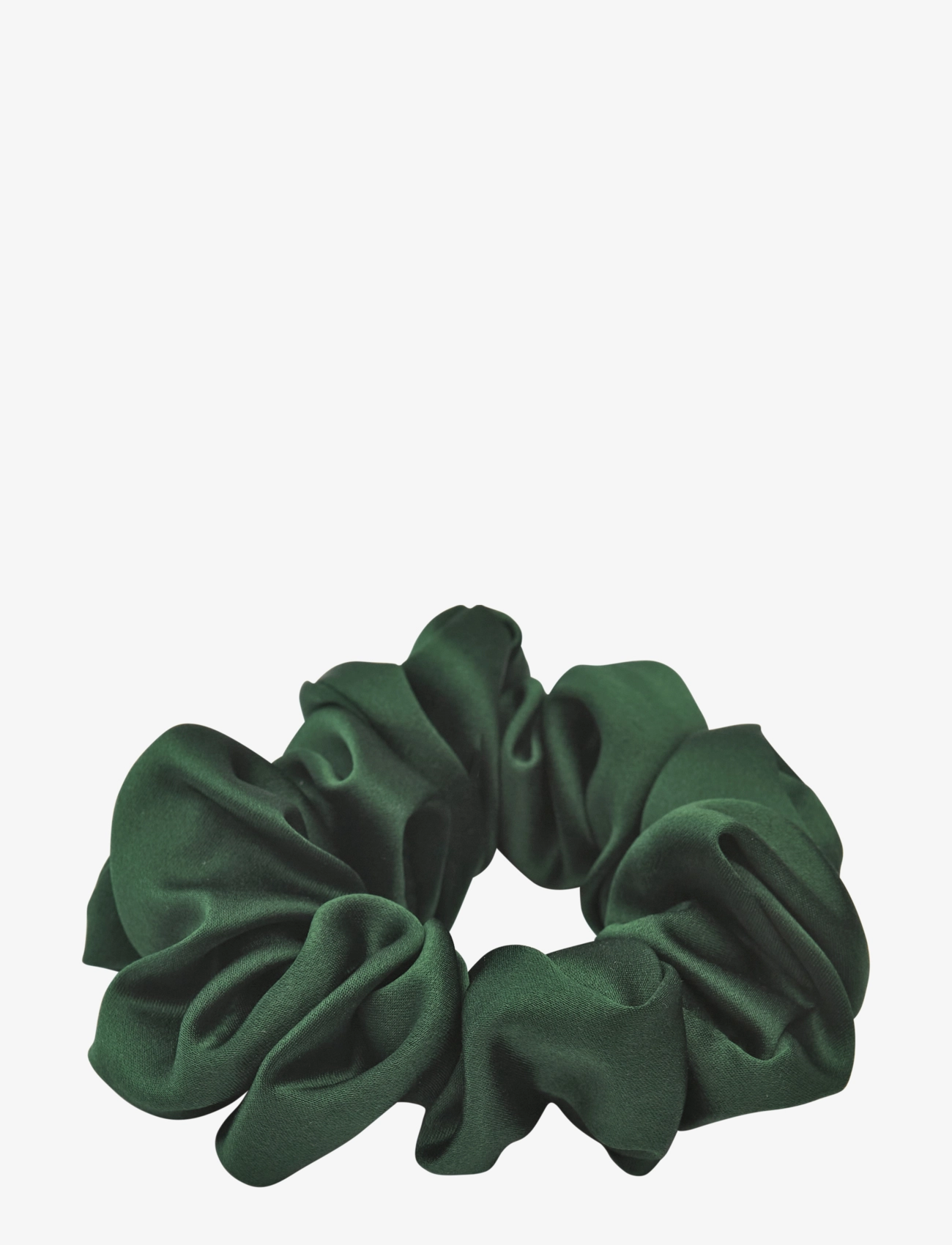 Lenoites Mulberry Silk Scrunchie - Hårstrikker - GREEN / green