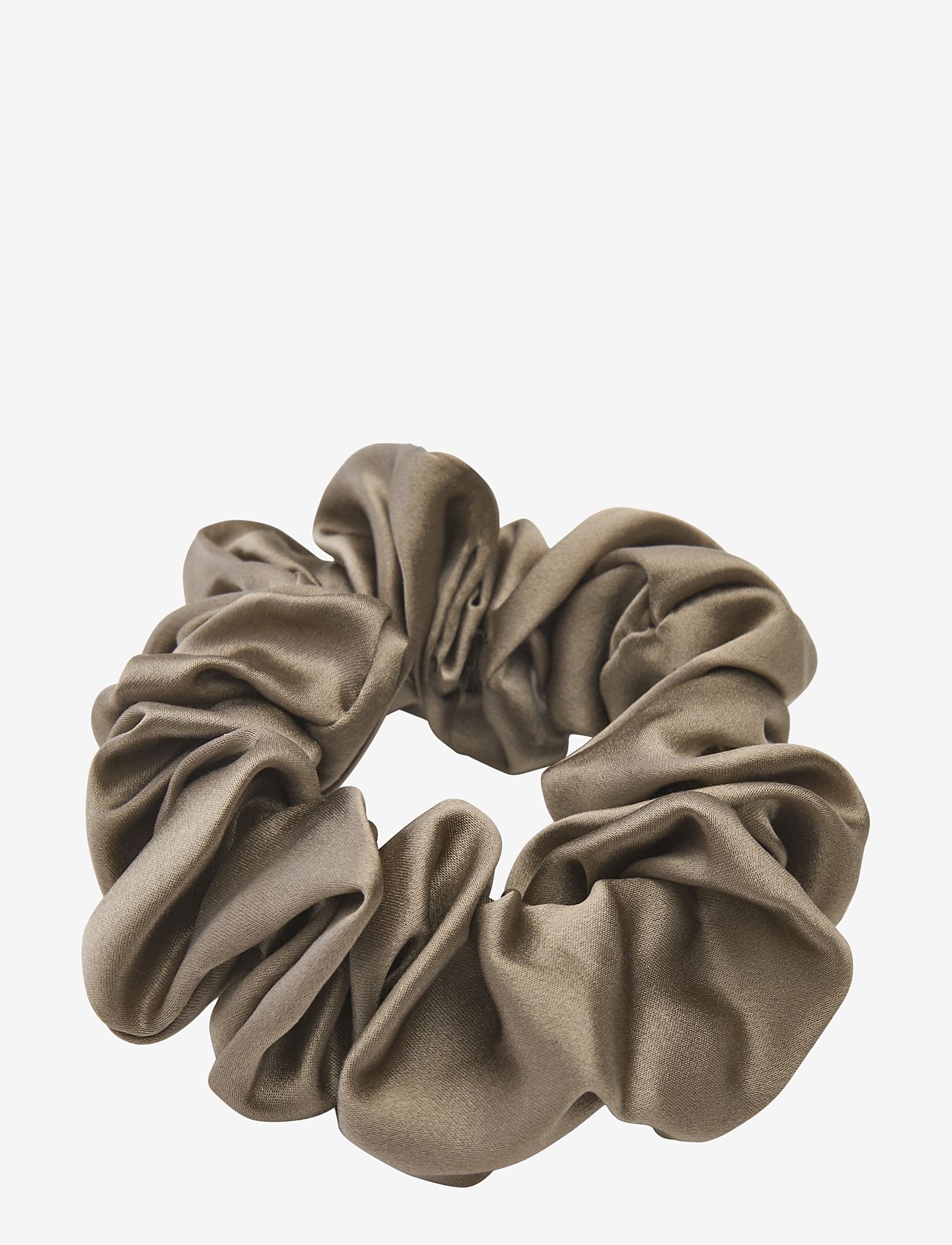 Lenoites - Mulberry Silk Scrunchie - hårsnoddar - brown - 0