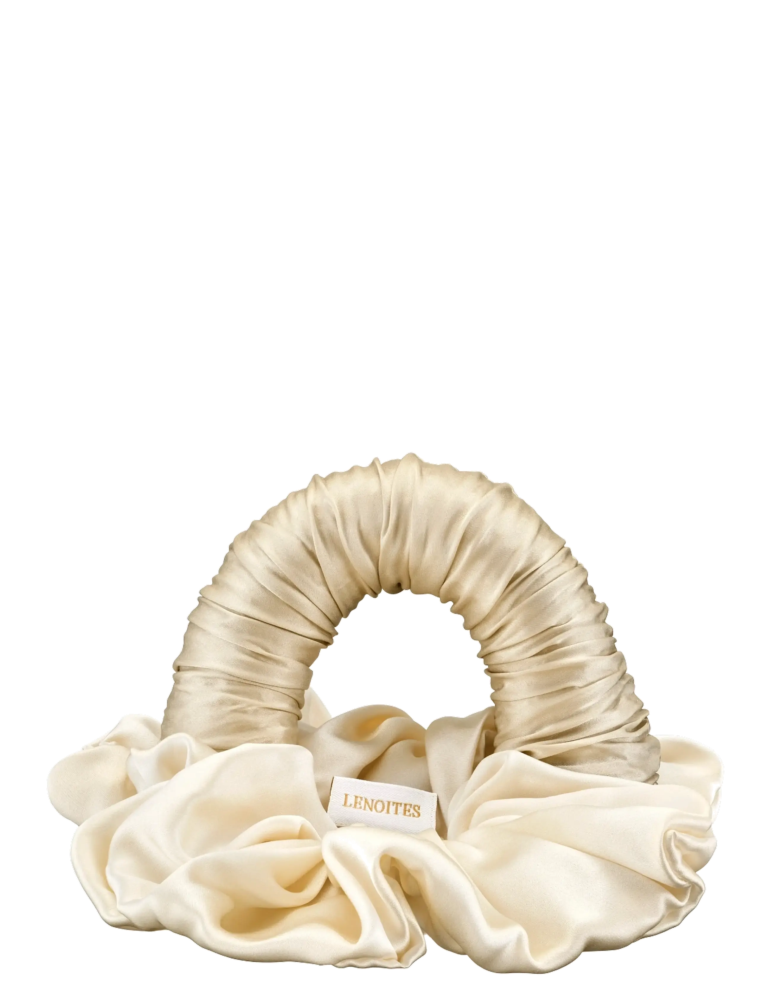 Lenoites Blowout Tie in Mulberry Silk - Vis alt - GOLDEN SAND / gold