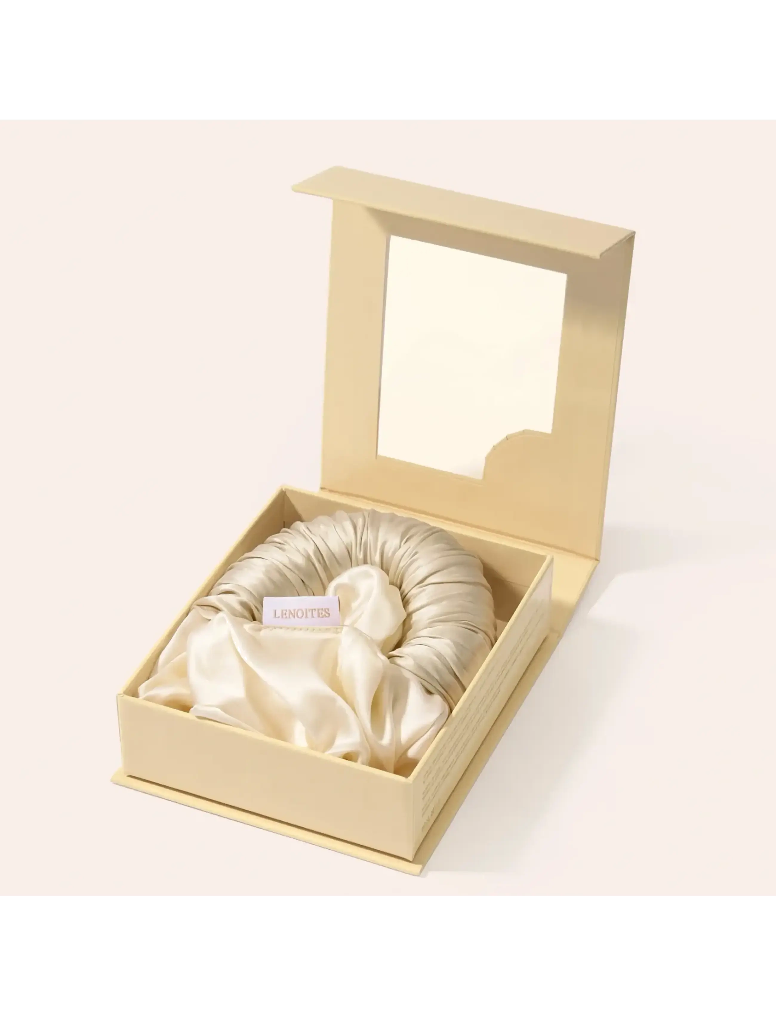 Lenoites - Blowout Tie in Mulberry Silk - varmecurlere - golden sand - 2