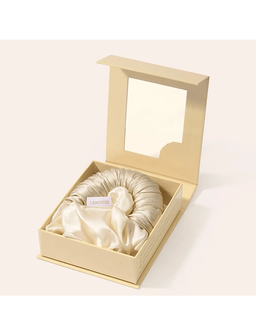 Lenoites - Blowout Tie in Mulberry Silk - soojendusega lokirullid - golden sand - 2