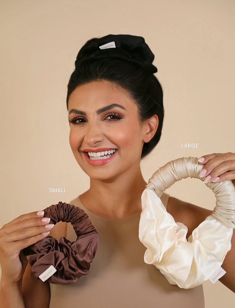 Lenoites - Blowout Tie in Mulberry Silk - soojendusega lokirullid - golden sand - 3