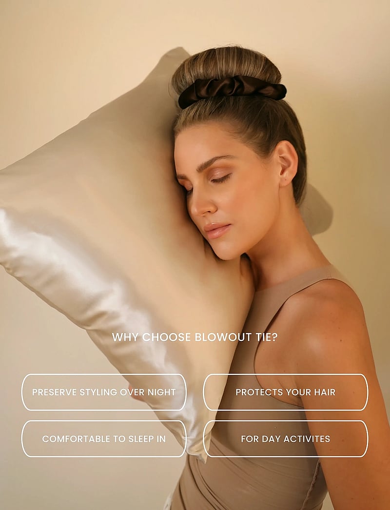 Lenoites - Blowout Tie in Mulberry Silk - soojendusega lokirullid - golden sand - 4